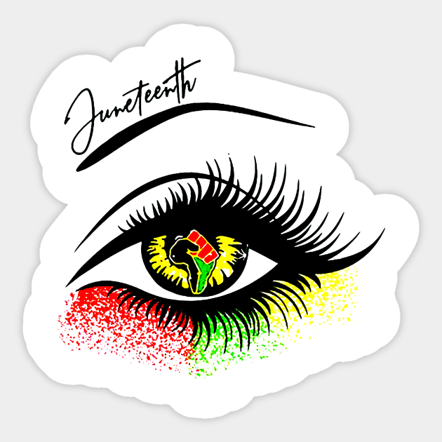 Bright Eyes Juneteenth Sticker by ryu_design